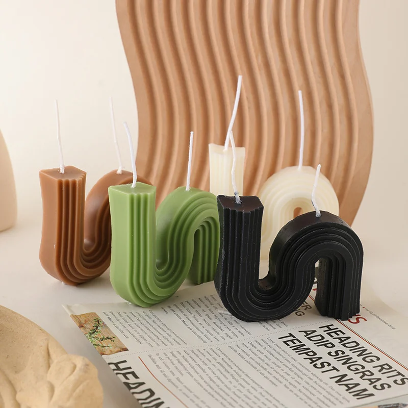 Wholesale Private Label Multi Scented Aromatherapy Wax S Shape Gift Scented Candles