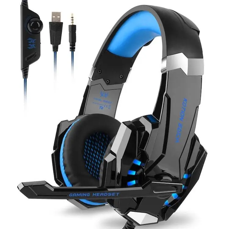 G9000 Gaming Headset Wired 40mm Driver Over Ear Headphones Wire Headphone Stereo Headset With Led Light For Sony Ps4 Pc Gamer