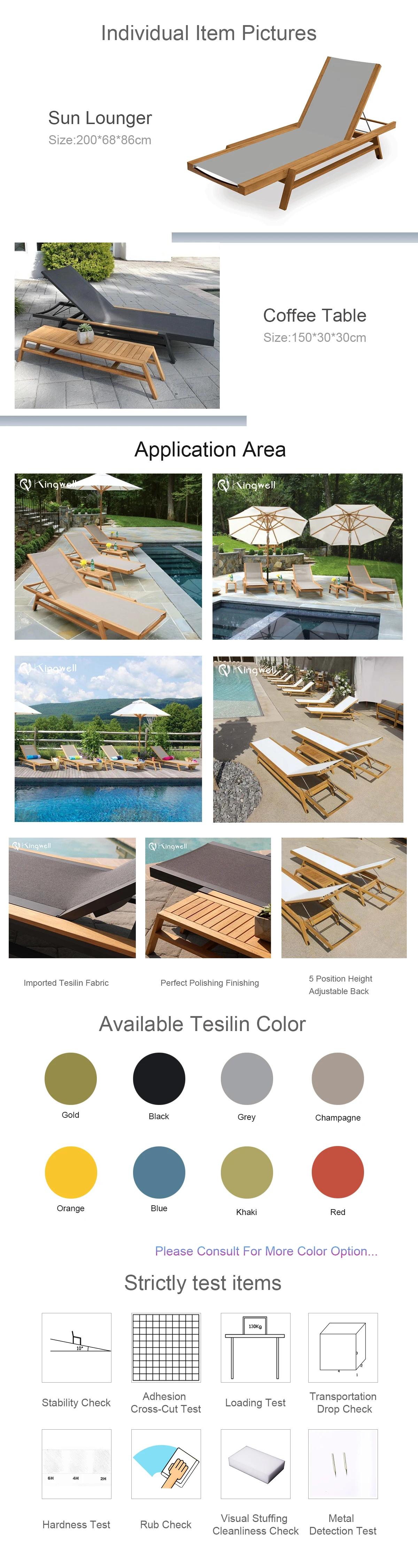 teak sun lounger