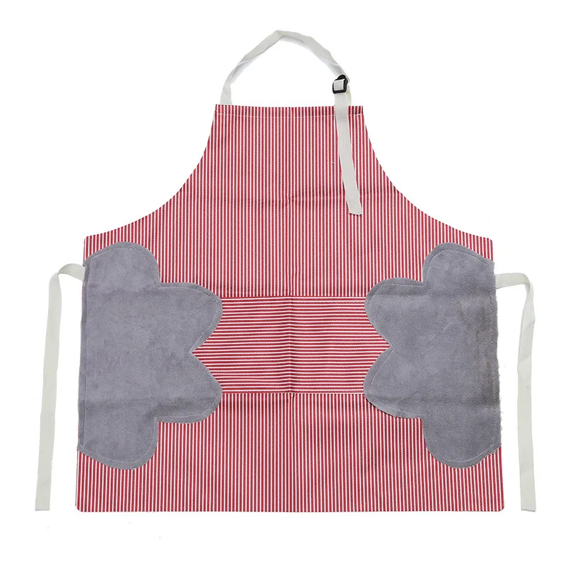 Custom Logo Washable Waterproof Cooking Apron with Adjustable Neck Straps Women Cleaning Bib Aprons