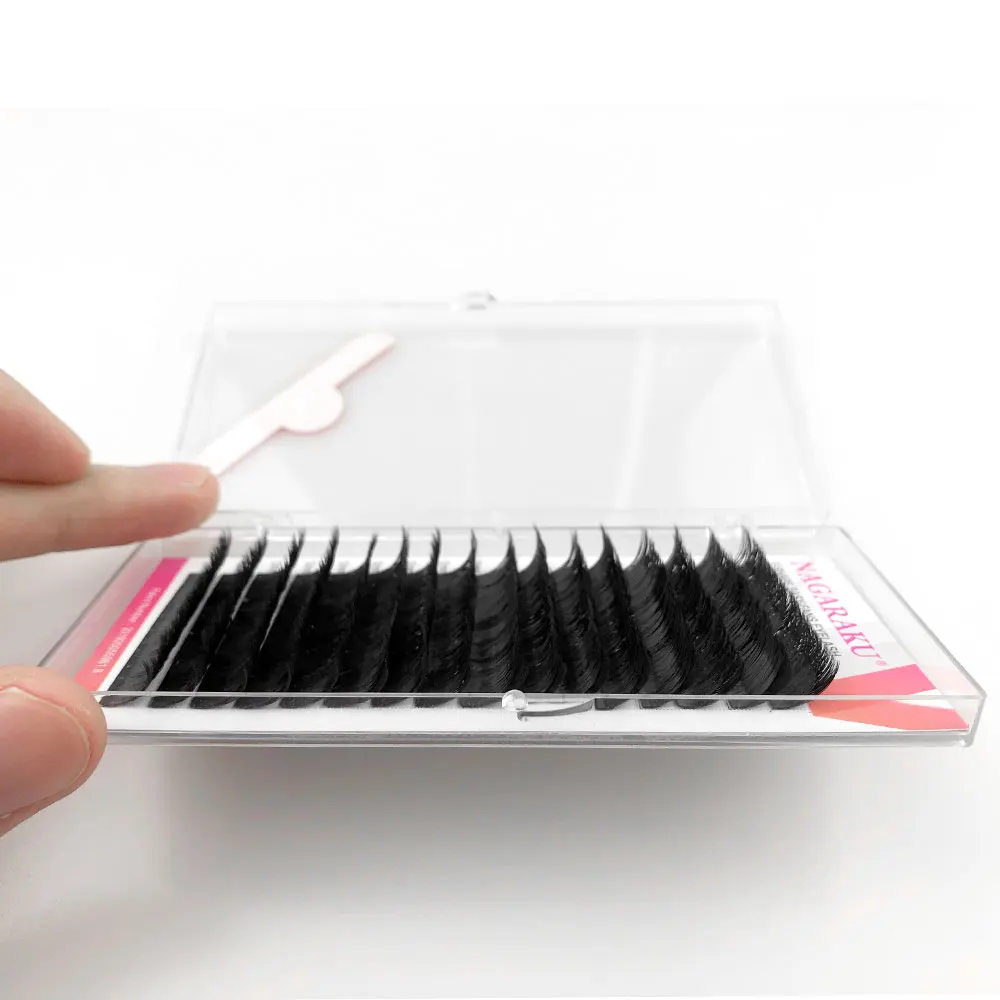 NAGARAKU Makeup V Shape Auto-Fans Eyelash Extension Volume Lashes Maquiagem Clios 0.05mm Easy-Fans Premium Natural Eyelashes