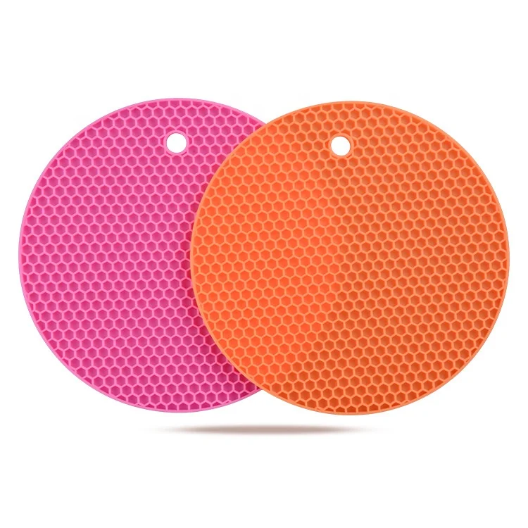 ODM OEM Custom Non-slip Drink Cup Pot Holder Table Mat Custom Silicone Coasters Set