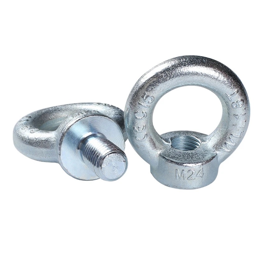 Carbon Steel Class Grade 4.8 8.8 10.9 12.9 HDG Dacromet Hot Dip Galvanized Lifting Eye Nut DIN582 Ring Nut Forged Eye Nut