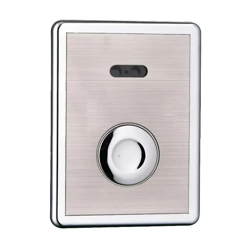 CE Non-contact Squatting Pan Flush Valve Dual Used Manual Pressing And IR Sensor Automatic Hand Free WC Flusher Valve