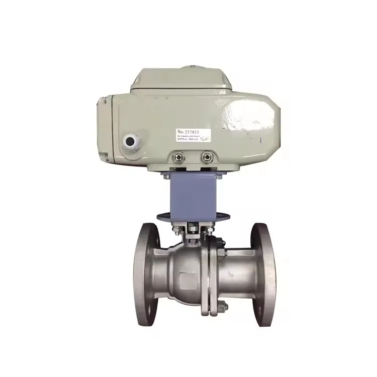 Stainless Steel V Port Motorized Floating Ball Valve