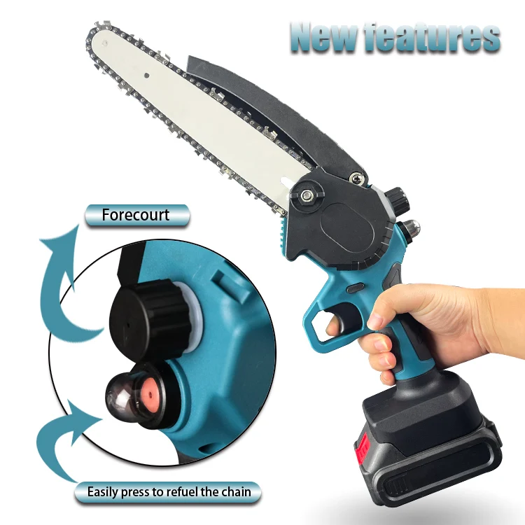 CE Approved 21V 6inch Bar Electric Cordless Mini Chainsaw Battery Lithium Portable ChainSaw Mill