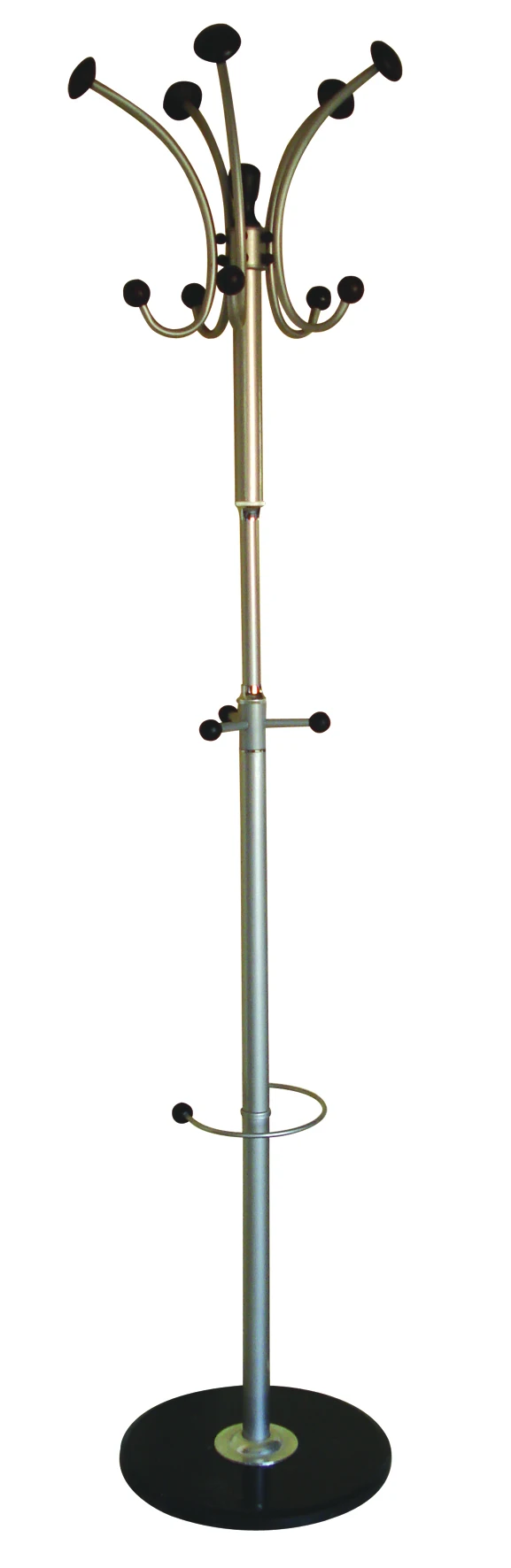 TWINCO Bedroom modern simple clothes rack outside portable clothes rack standing silver coat rack