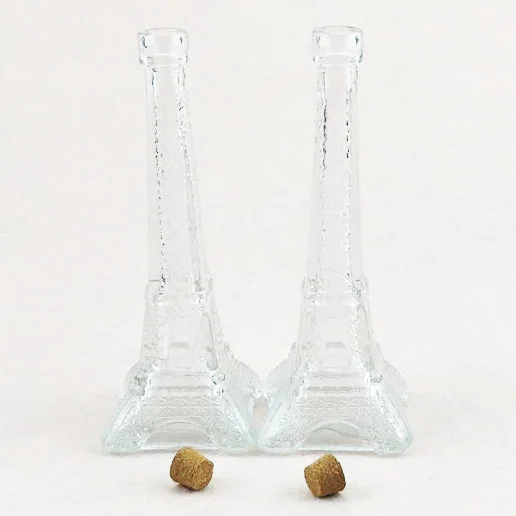 40ml glass jar container with cork for food and tower shape jar