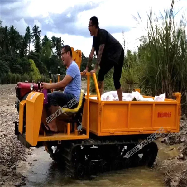 Mini rubber tracked crawler dumper price