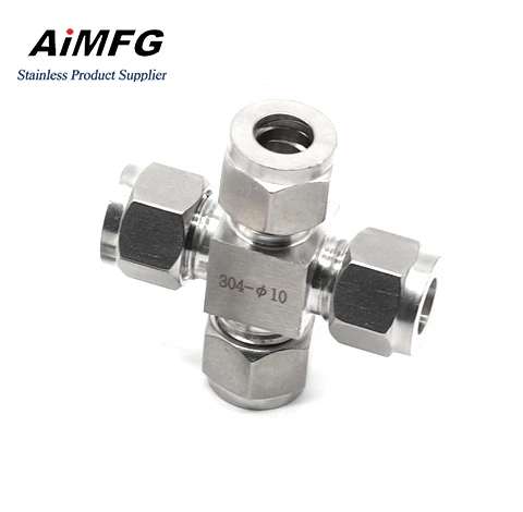 Wholesale Price swagelok fittings OD elbow ISO8434 two ferrule fitting compression connectors union elbow for fractional tube