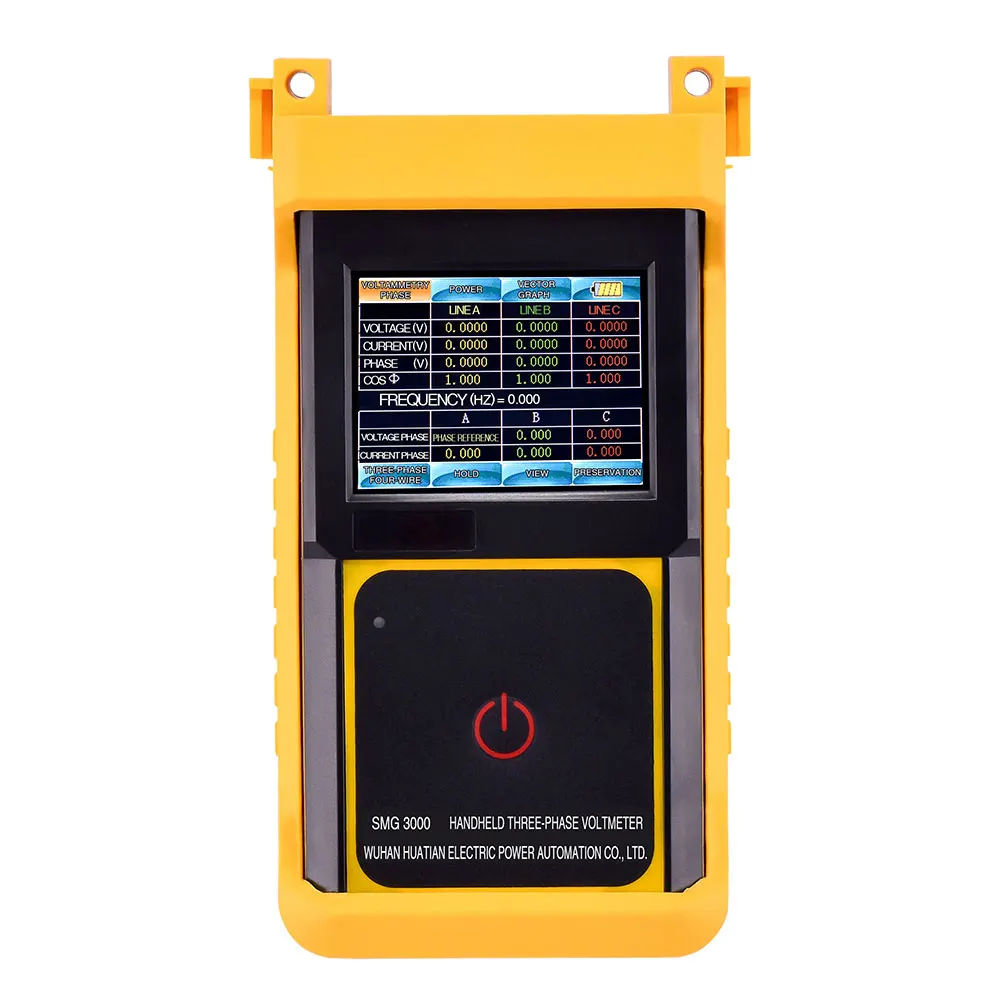 SMG3000 Hand-held Digital  Phase Voltammeter For Voltage Current Phase angle Frequency Test