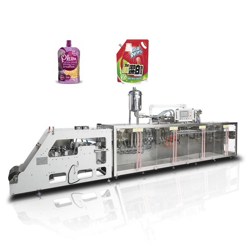Multi-function Packaging Machines Automatic Spouted Standing Doypack Liquid Beverage Juice Ba Standup Pouch Filling Machine