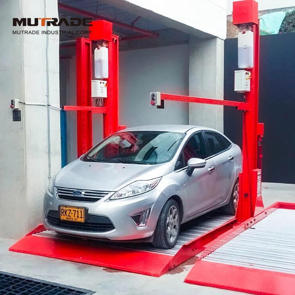 Double Post Vertical Parking Lift Elevator Valet Parking Indoor Outdoor Parking system