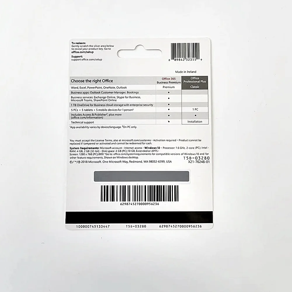 Hot sale office 2019 pro plus key card 100% online activation office 2019 pro plus genuine license send by DHL