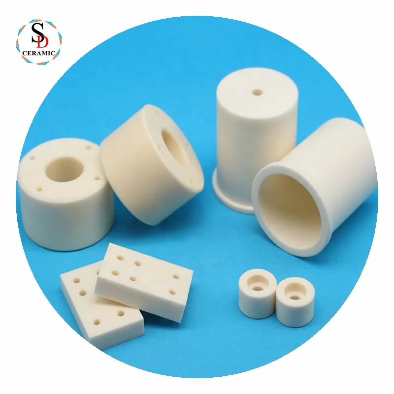 Manufacturer Customized Electrical Glazed Machining 95% 99% Alumina Ceramic Al2O3 Insulator Tube Ring Plunger Pipe