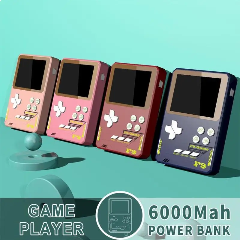 Retro F9 Handheld Game Console Classic 500 in 1 Charging Treasure Video Game Consoles 3.5 Inch Color Screen Retro Game Console