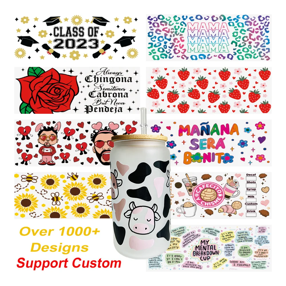 Wholesale Tumbler 16oz 20oz Cup Custom Design Print UV DTF Wraps UK