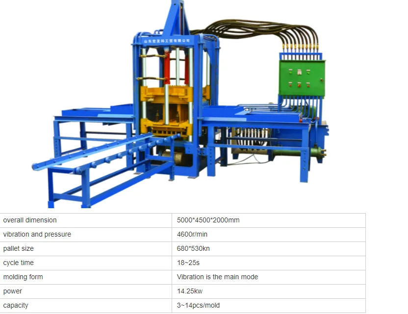 Ecological Brick Machine HFB5230A  Hydraulic Interlocking Clay Brick Machine
