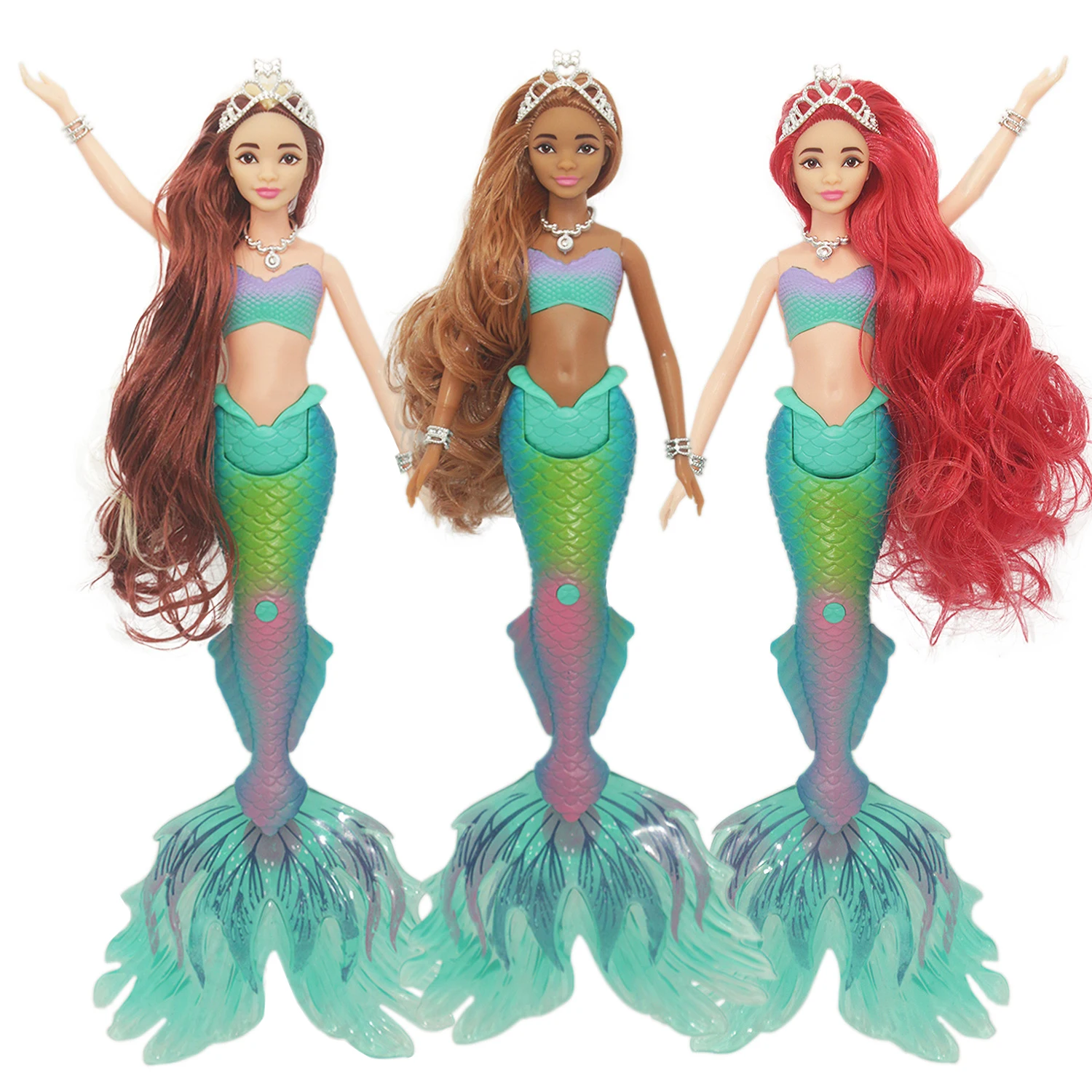 Hot Sale 35 cm Elegant Mermaid Doll Musical Toys for Children Girl Gifts Kid Luminous Glowing Electric Vocal Toy