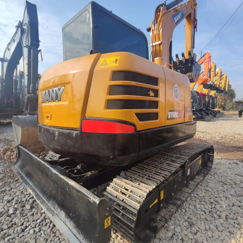 Good condition 6 ton mini China used sany sy 60 60c sy60 sy60c excavator digger for sale