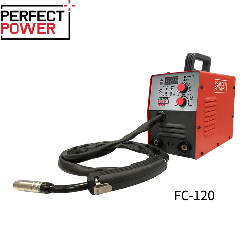 MIG Welding Machine without Gas 120A Automatic Feed Flux Core Wire No Gas MIG Welder for Home Use Electric Welders