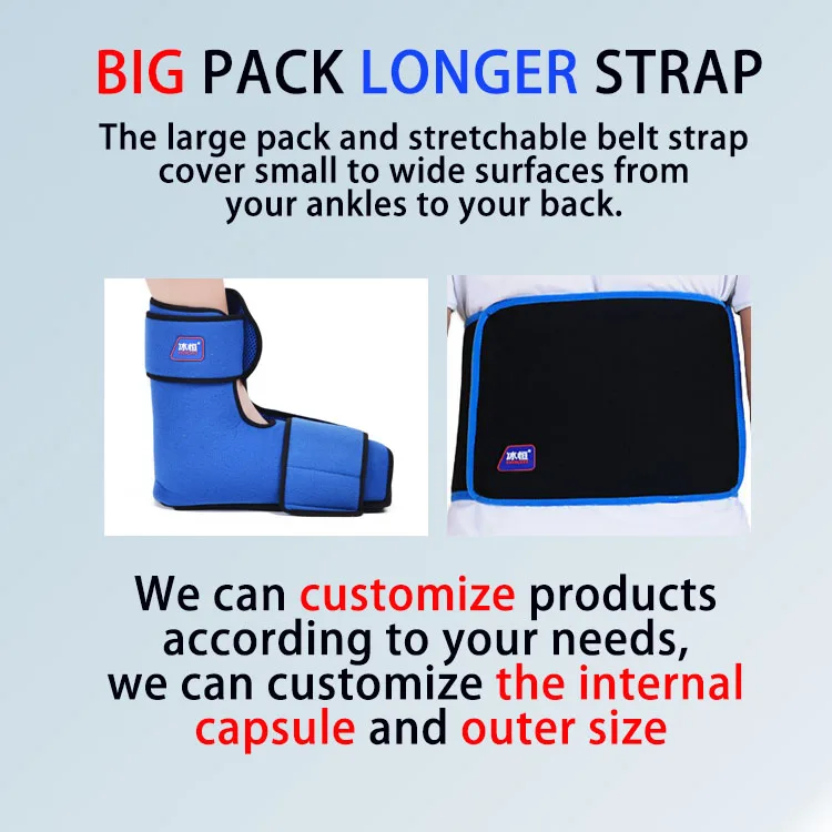 New Products Aesthetic Lotus Round Shoulder Face Black Coolers Bar Packing Instant Sports Ice Pack Head Wraps