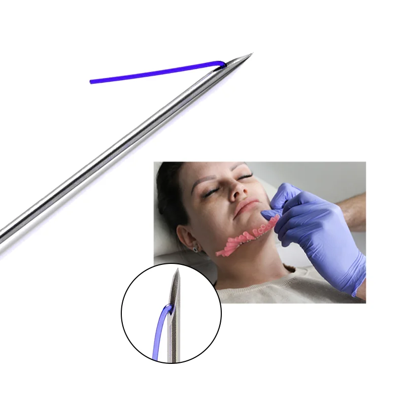 Best selling Absorbable sutures polydioxanone korea  face lifting 30G 13mm hilo mono pdo thread needle