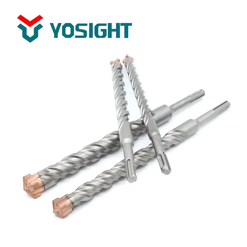 SDS PLUS Cross Tip Head Coated drill bit For Electric Drills Cutting sds plus hammer drill bit