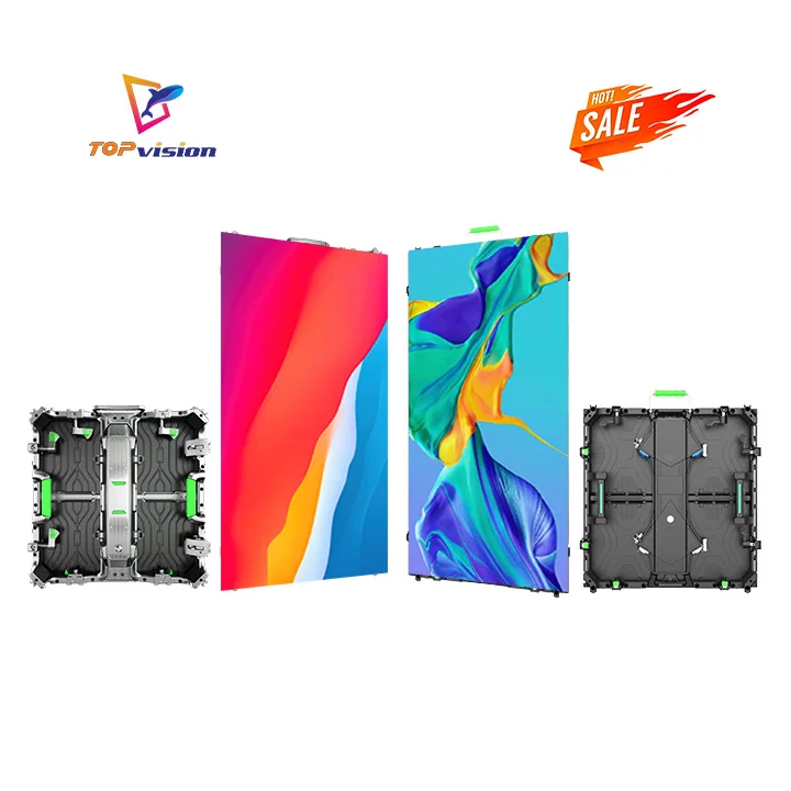 Topvison Outdoor  P3.91 P4.81 Pantalla LED Video Wall 500x500 Die Casting Aluminum Cabinet  Rental Led Screen Display Hub Board
