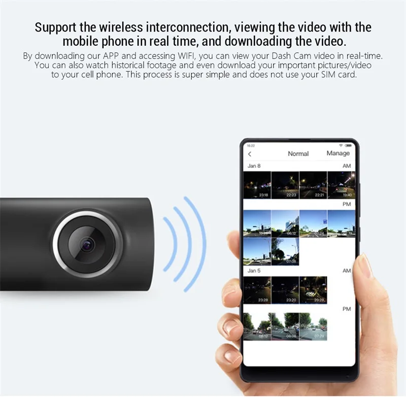 Видеорегистратор 70mai Smart Dash Cam 1s 1080p ночное видение