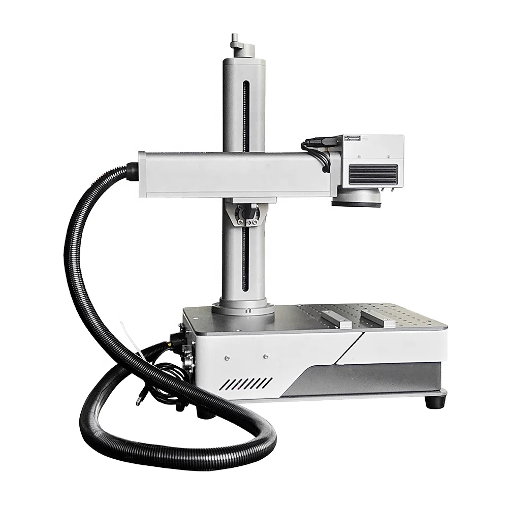 Compact MINI Sale Price 20w 30w RAYCUS Laser Engraving Machine Fibre laser marking machine Metal NameplatePlastic PVC pipe