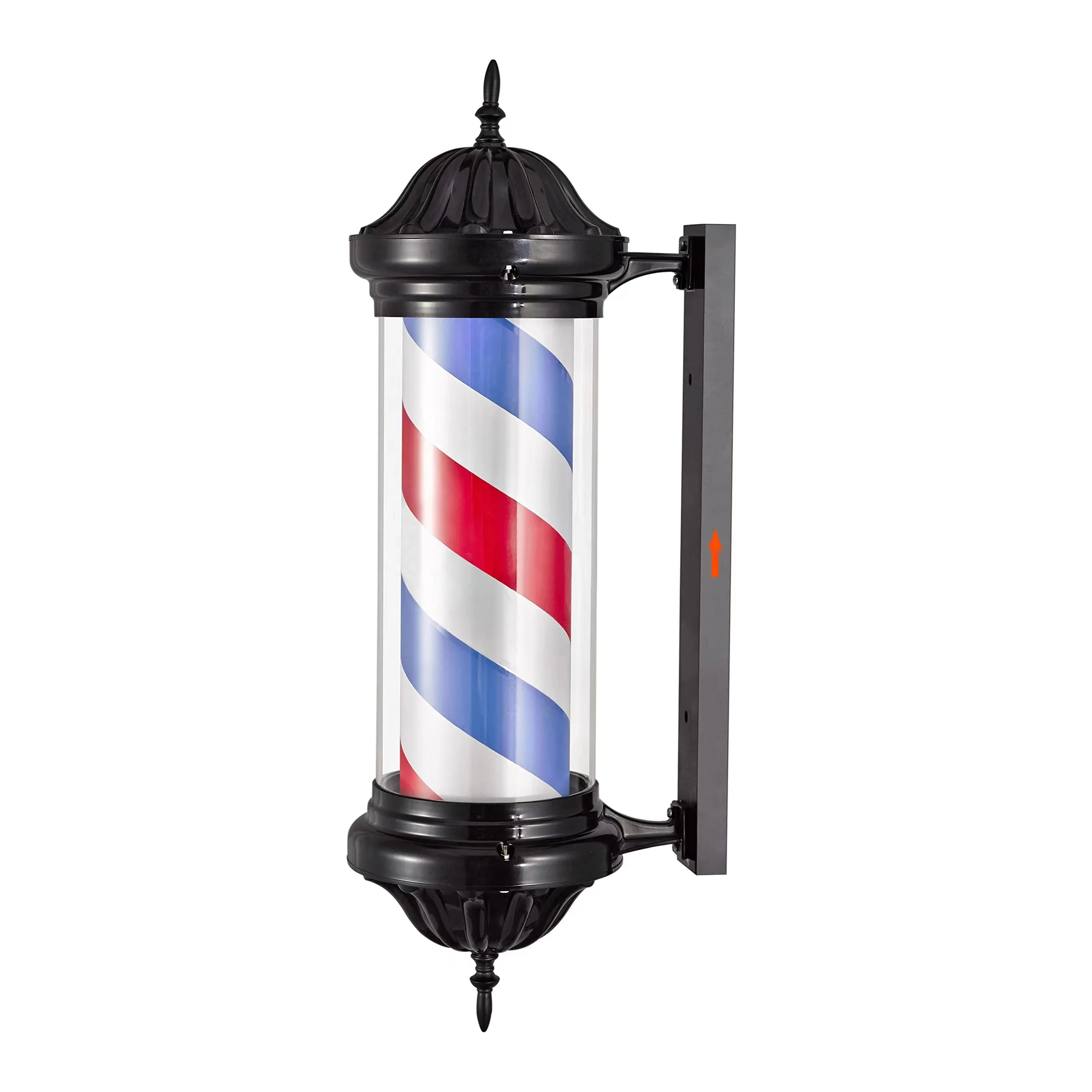 Barber Shop Rotating Light Led Strips Pole Light Hair Salon Sign Wall Mount Rotating Light for Hair Salon Beauty
