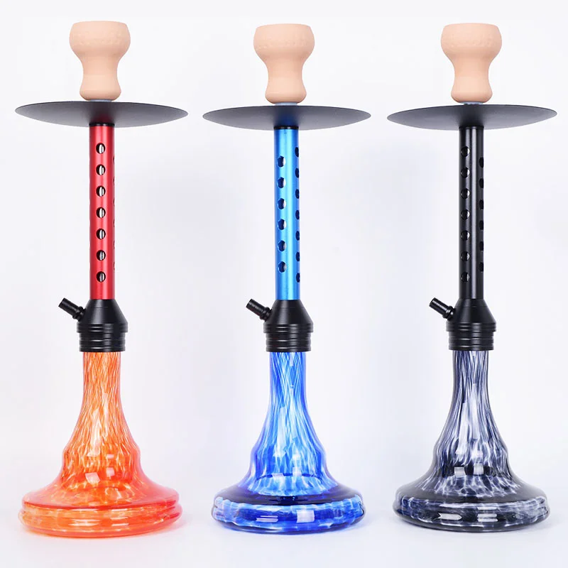 2024 Factory Newest Design Customizable Aluminum Material Shisha Sheesha Hookah a Set of Supply