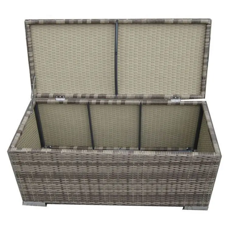 Yinzhou Living Outdoor Kd Garden Patio Furniture Wicker For Cushion Rattan Storage Box