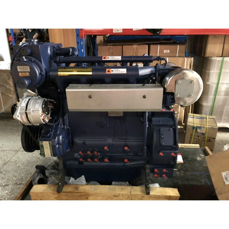 Hot sale 4 stroke in-line 6 Cylinders turbocharged 60kw 82hp 1500rpm marine engine diesel boat engine WP4C82-15