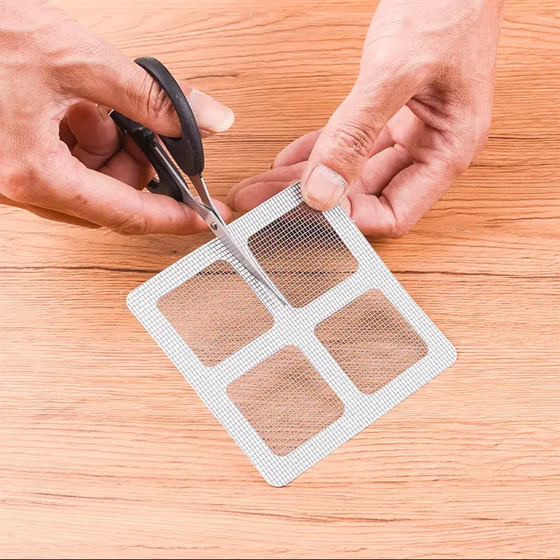Disposable Bathroom Shower Drain Hair Catcher Window Mesh Sticker
