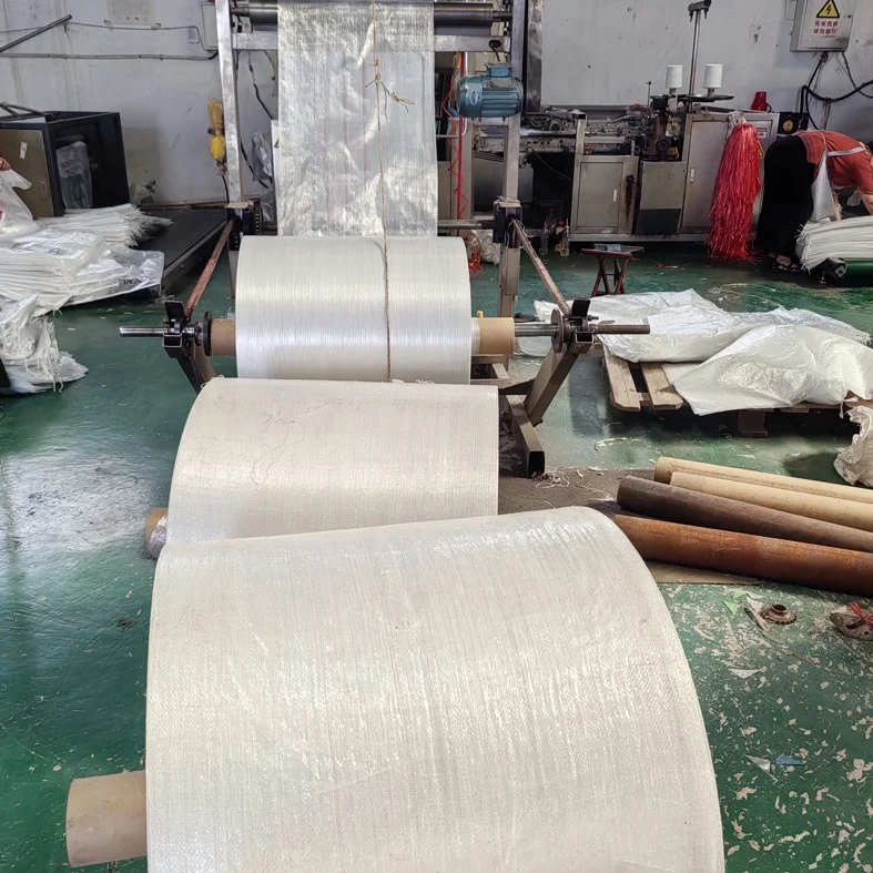 transparent clear PP woven cloth Roll for corn wheat 25kg 50kg bag