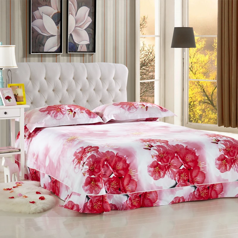 New products 3d quilt king fabric home bed sheet comforter bedding set with low price