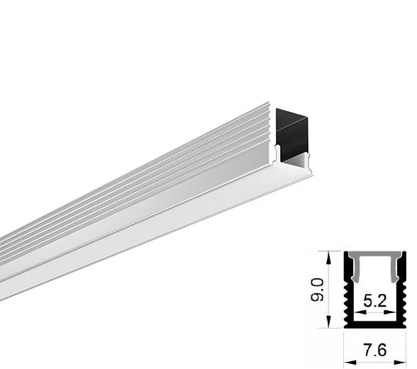 New slim 2m, 3m led plastic profile, led mounting profile