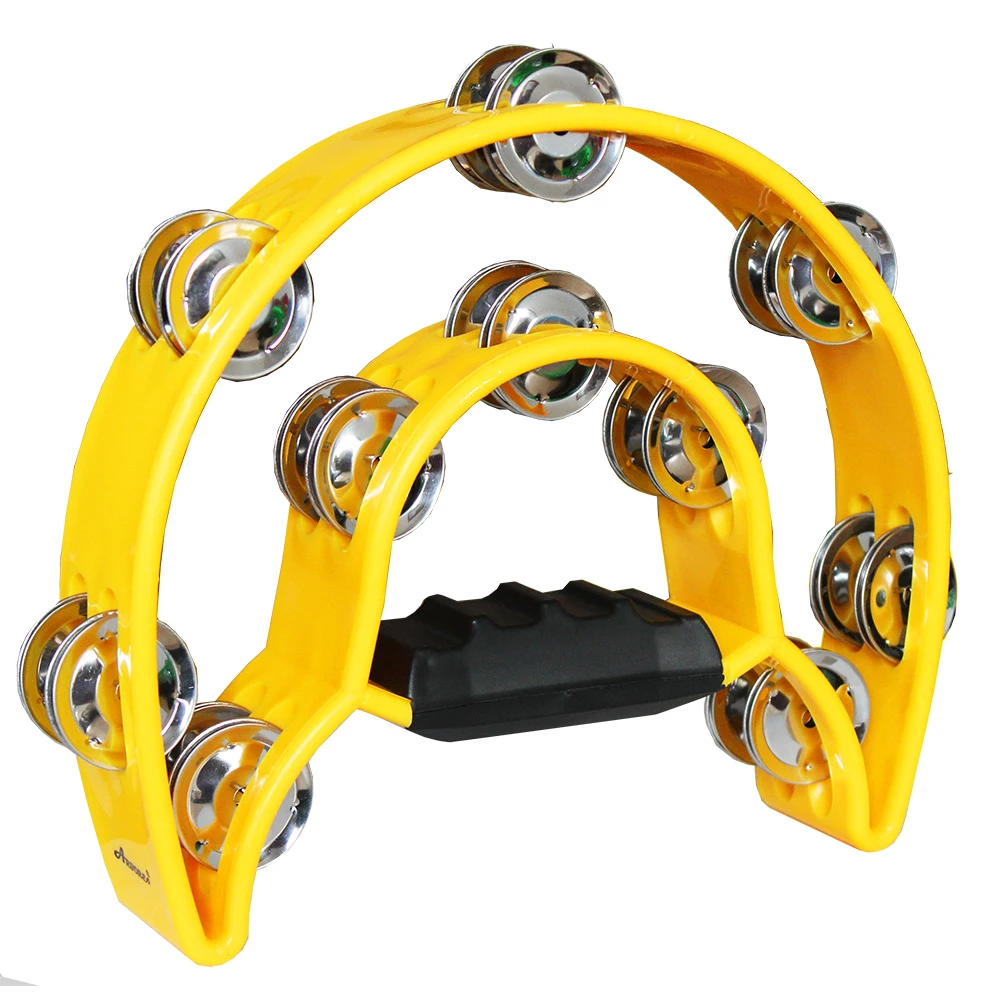 Tambourine Double Layer Hand Bell Drum Percussion Musical Instruments for Party