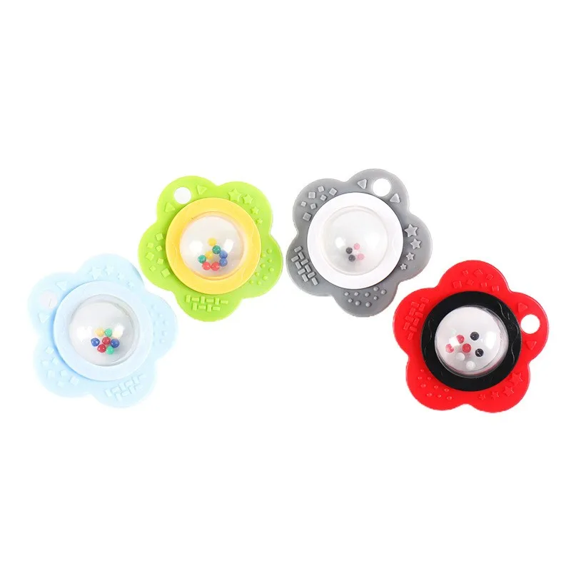 Large pattern ring bell Plush toy accessories Make a sound toys colorful