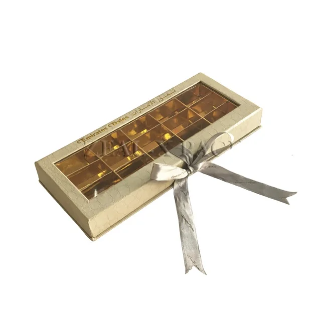 Custom Luxury new packed cardboard paper separately candy chocolate black packaging box
