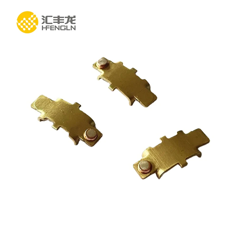 Single control switch board Brass stamping parts Silver contact Assembly