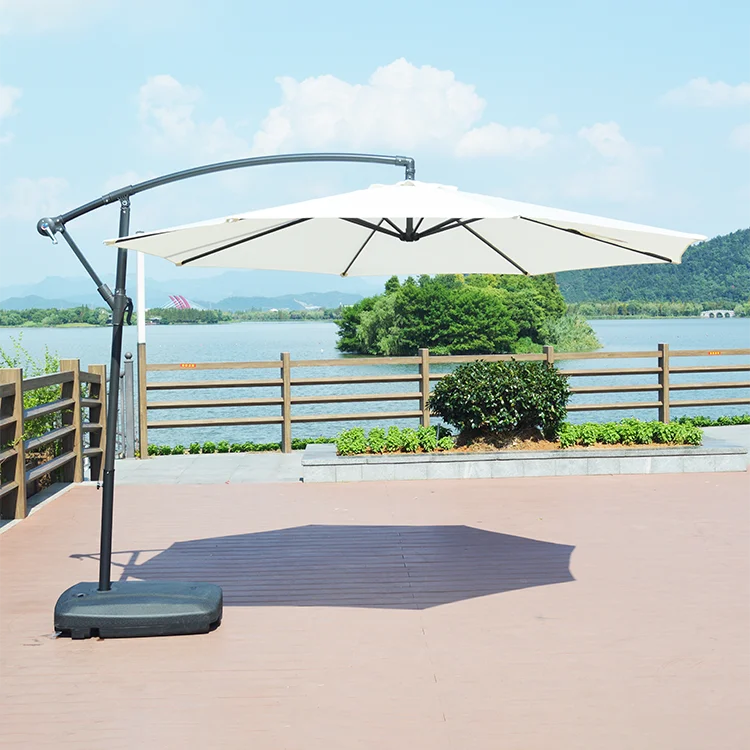 factory directly cheap auto adjustable parasol garden patio parasol with base