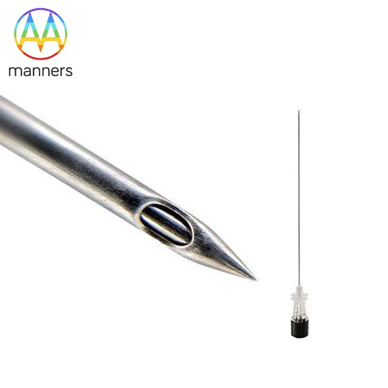 Disposable Sterile Medical CE Certified 90MM Stainless Steel 21G Spinal Needles Spinal Anesthesia Needles