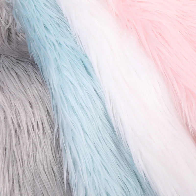 Hot Sale Long Pile Faux Sheepskin Fabric For Clothes Home Textile