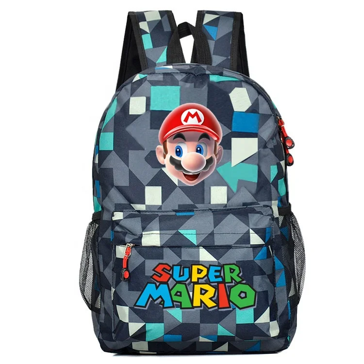 Wholesale back to school students boys fashion super mario backpack escuela game super mario mochila bolsa