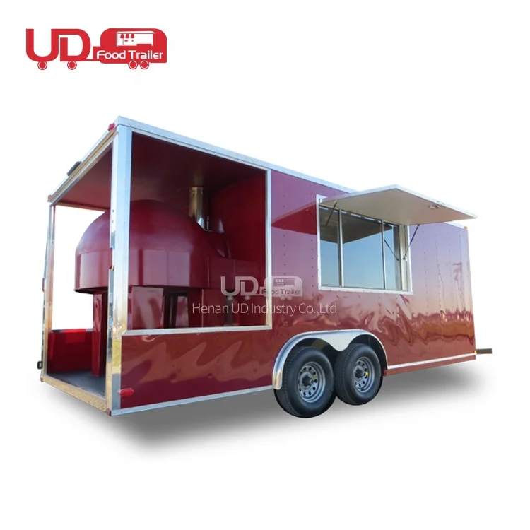 Buy Foodtruck Pizza Food Cart Mini Mobile Kitchen Restaurant Sushi Hamburger Kebab Van Food Trailer Truck