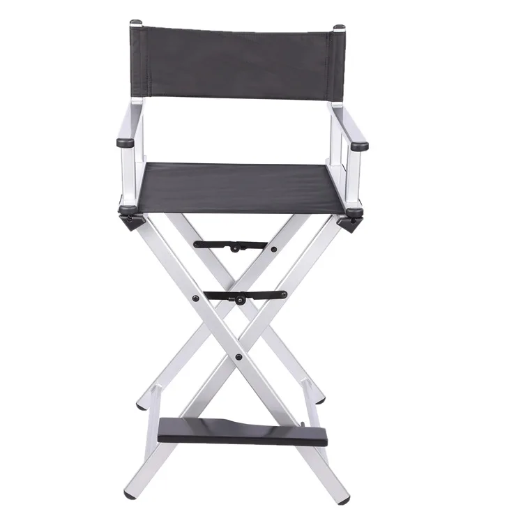 Best Ranking Folding Tall Aluminium Custom Make Up Directors Cosmetic Chairs Portable Director Artist Makeup Chair