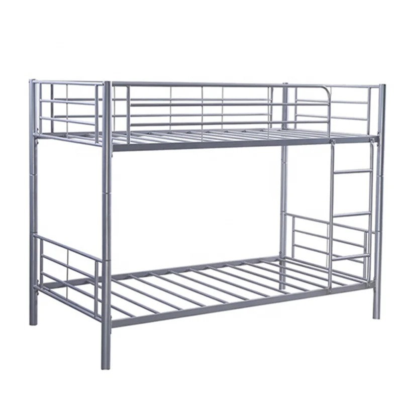 Factory wholesale  Modern metal bunk bed school dormitory double bedroom furniture steel bunk bed